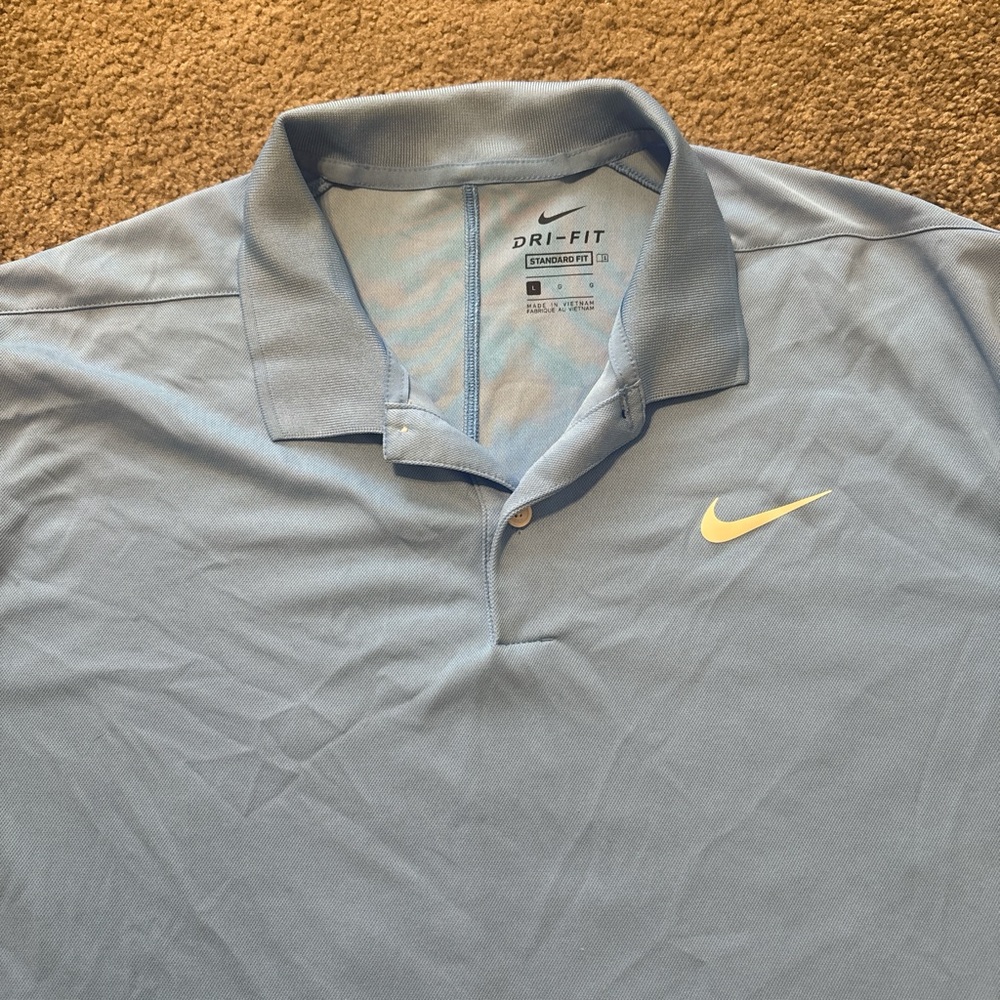 Nike Blue Polo Shirt Casual Wear - Picture 2 of 5